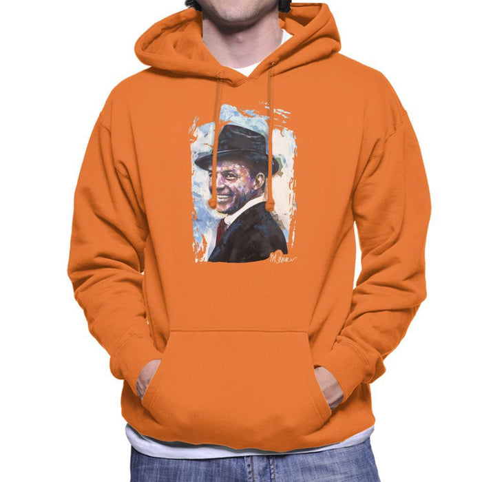 Sidney Maurer Original Portrait Of Frank Sinatra Hat Mens Hooded Sweatshirt - Mens Hooded Sweatshirt