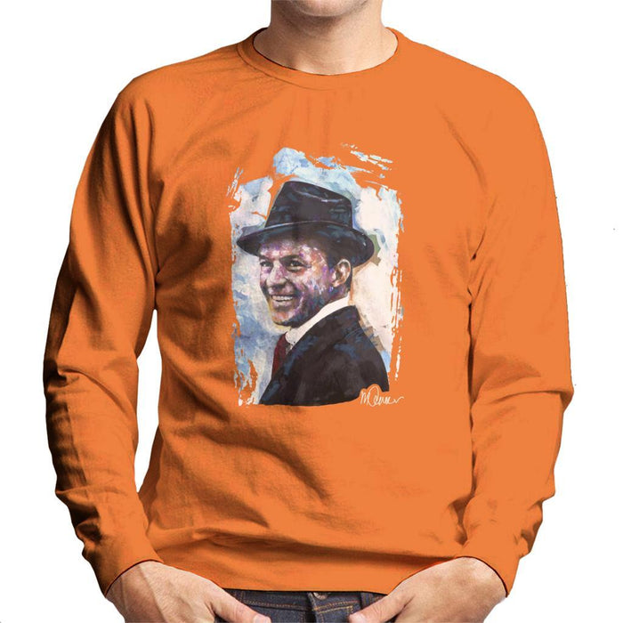 Sidney Maurer Original Portrait Of Frank Sinatra Hat Mens Sweatshirt - Mens Sweatshirt