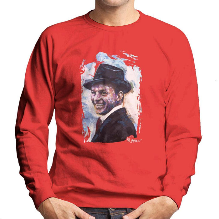 Sidney Maurer Original Portrait Of Frank Sinatra Hat Mens Sweatshirt - Mens Sweatshirt