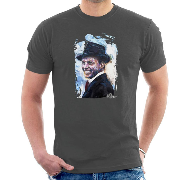 Sidney Maurer Original Portrait Of Frank Sinatra Hat Mens T-Shirt - Mens T-Shirt