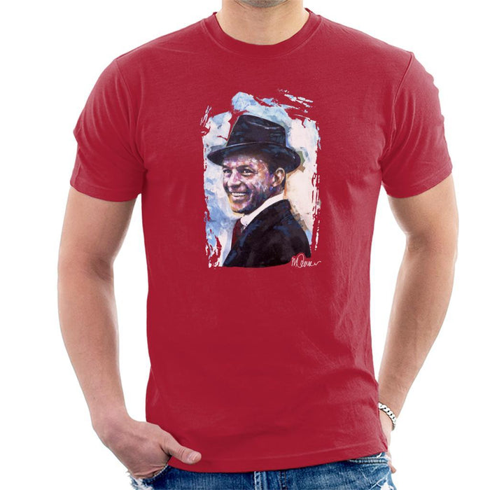 Sidney Maurer Original Portrait Of Frank Sinatra Hat Mens T-Shirt - Mens T-Shirt