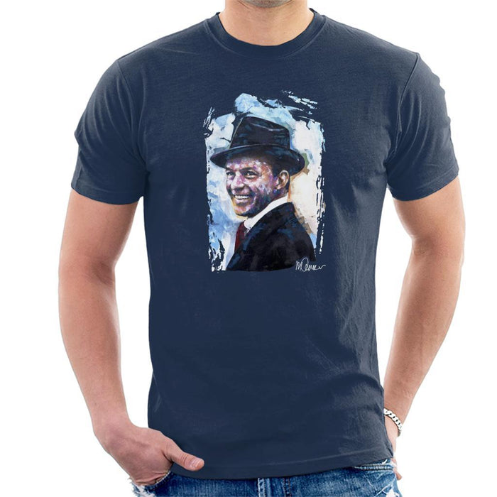 Sidney Maurer Original Portrait Of Frank Sinatra Hat Mens T-Shirt - Mens T-Shirt