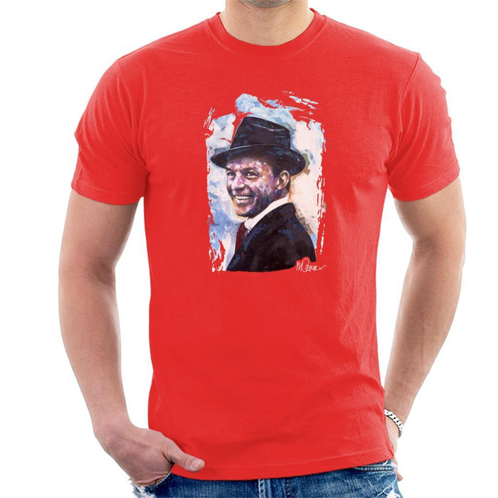 Sidney Maurer Original Portrait Of Frank Sinatra Hat Mens T-Shirt - Mens T-Shirt