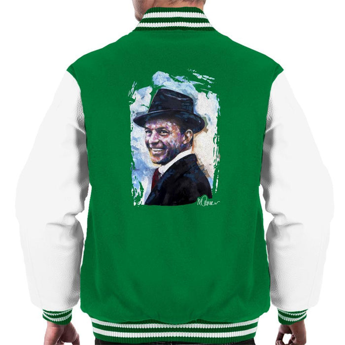 Sidney Maurer Original Portrait Of Frank Sinatra Hat Mens Varsity Jacket - Mens Varsity Jacket