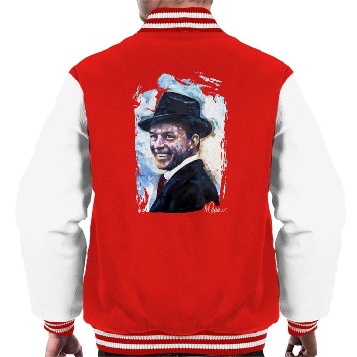 Sidney Maurer Original Portrait Of Frank Sinatra Hat Mens Varsity Jacket - Mens Varsity Jacket