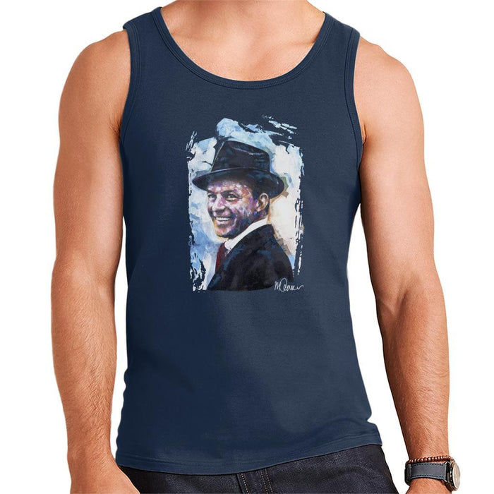 Sidney Maurer Original Portrait Of Frank Sinatra Hat Mens Vest - Mens Vest
