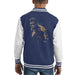 Sidney Maurer Original Portrait Of Joe Louis Kids Varsity Jacket - X-Small (3-4 yrs) / Navy/White - Kids Boys Varsity Jacket