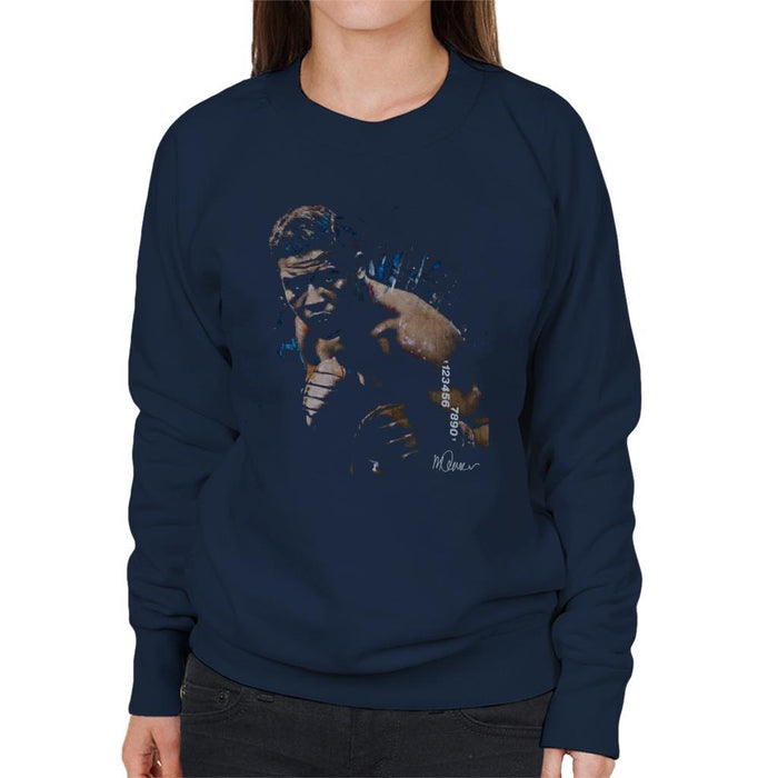 Sidney Maurer Original Portrait Of Joe Louis Womens Sweatshirt - Womens Sweatshirt