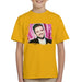 Sidney Maurer Original Portrait Of Justin Timberlake Smile Kids T-Shirt - Kids Boys T-Shirt