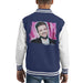 Sidney Maurer Original Portrait Of Justin Timberlake Smile Kids Varsity Jacket - Kids Boys Varsity Jacket