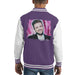 Sidney Maurer Original Portrait Of Justin Timberlake Smile Kids Varsity Jacket - Kids Boys Varsity Jacket