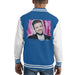 Sidney Maurer Original Portrait Of Justin Timberlake Smile Kids Varsity Jacket - Kids Boys Varsity Jacket