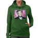 Sidney Maurer Original Portrait Of Justin Timberlake Smile Womens Hooded Sweatshirt - Womens Hooded Sweatshirt