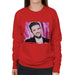 Sidney Maurer Original Portrait Of Justin Timberlake Smile Womens Sweatshirt - Womens Sweatshirt