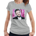 Sidney Maurer Original Portrait Of Justin Timberlake Smile Womens T-Shirt - Womens T-Shirt