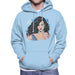 Sidney Maurer Original Portrait Of Katy Perry Long Hair Mens Hooded Sweatshirt - Mens Hooded Sweatshirt