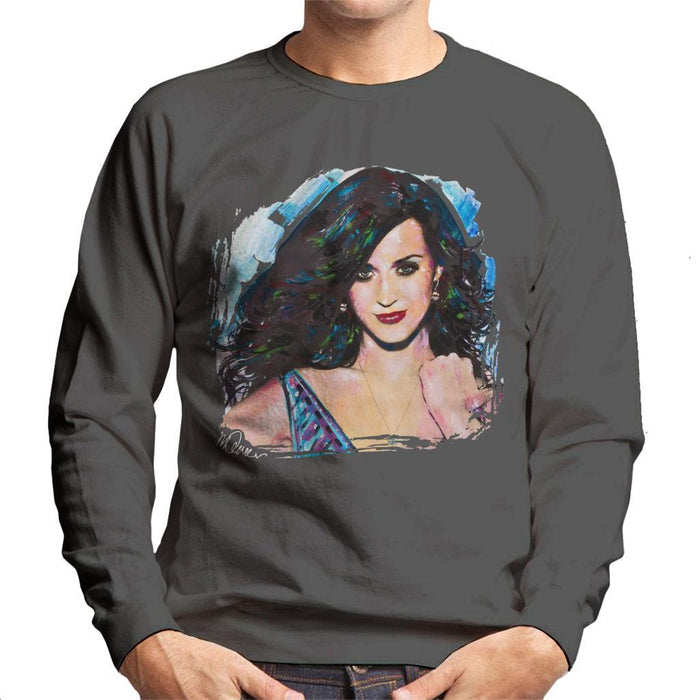 Sidney Maurer Original Portrait Of Katy Perry Long Hair Mens Sweatshirt - Mens Sweatshirt