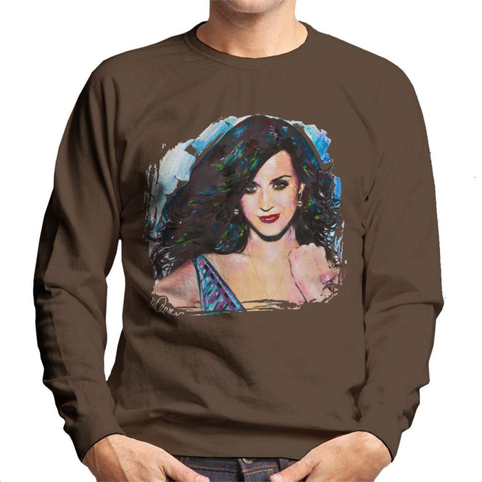 Sidney Maurer Original Portrait Of Katy Perry Long Hair Mens Sweatshirt - Mens Sweatshirt