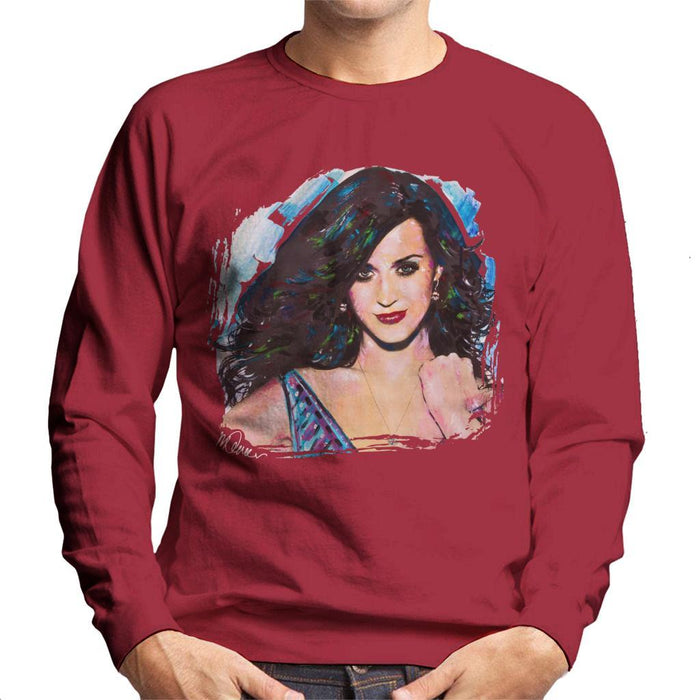 Sidney Maurer Original Portrait Of Katy Perry Long Hair Mens Sweatshirt - Mens Sweatshirt