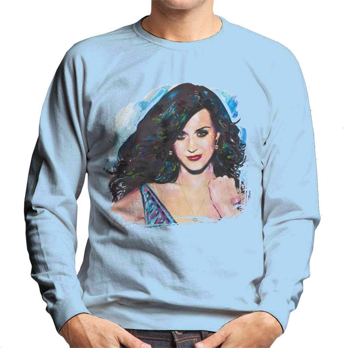 Sidney Maurer Original Portrait Of Katy Perry Long Hair Mens Sweatshirt - Mens Sweatshirt