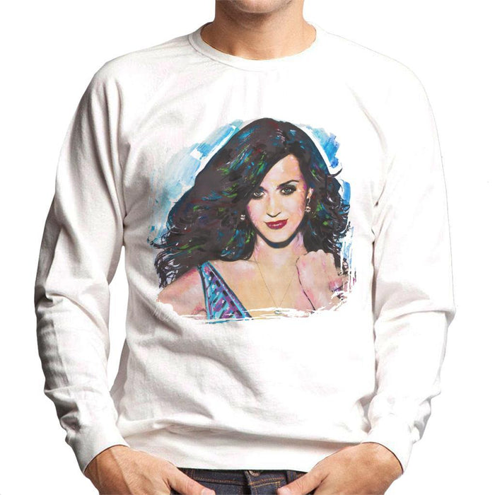 Sidney Maurer Original Portrait Of Katy Perry Long Hair Mens Sweatshirt - Mens Sweatshirt