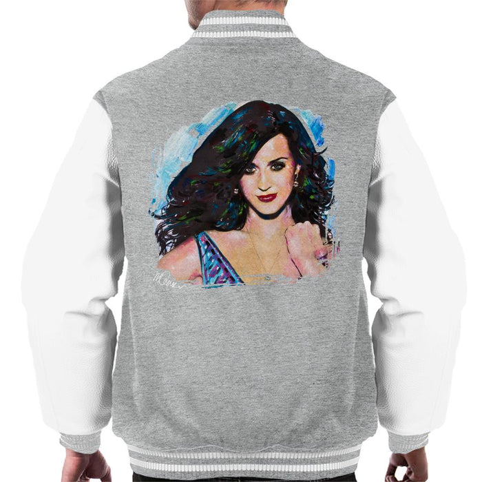 Sidney Maurer Original Portrait Of Katy Perry Long Hair Mens Varsity Jacket - Mens Varsity Jacket