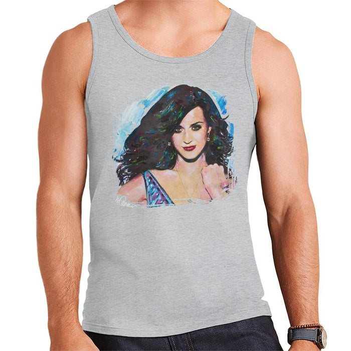 Sidney Maurer Original Portrait Of Katy Perry Long Hair Mens Vest - Mens Vest