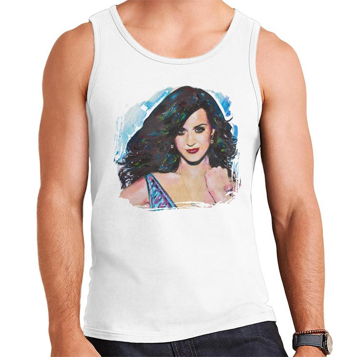 Sidney Maurer Original Portrait Of Katy Perry Long Hair Mens Vest - Mens Vest