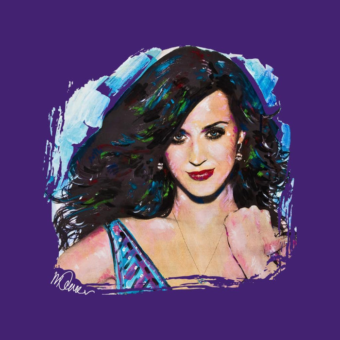 Sidney Maurer Original Portrait Of Katy Perry Long Hair Kids Varsity Jacket - Kids Boys Varsity Jacket