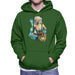 Sidney Maurer Original Portrait Of Lady Gaga Sea Shell Bikini Mens Hooded Sweatshirt - Mens Hooded Sweatshirt