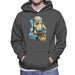 Sidney Maurer Original Portrait Of Lady Gaga Sea Shell Bikini Mens Hooded Sweatshirt - Mens Hooded Sweatshirt