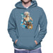 Sidney Maurer Original Portrait Of Lady Gaga Sea Shell Bikini Mens Hooded Sweatshirt - Mens Hooded Sweatshirt