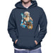 Sidney Maurer Original Portrait Of Lady Gaga Sea Shell Bikini Mens Hooded Sweatshirt - Mens Hooded Sweatshirt