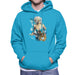 Sidney Maurer Original Portrait Of Lady Gaga Sea Shell Bikini Mens Hooded Sweatshirt - Mens Hooded Sweatshirt