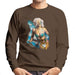 Sidney Maurer Original Portrait Of Lady Gaga Sea Shell Bikini Mens Sweatshirt - Mens Sweatshirt