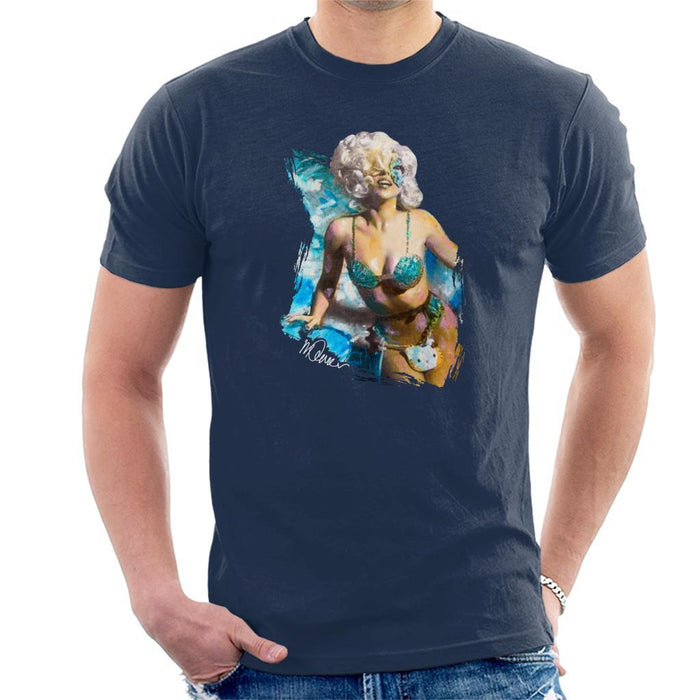 Sidney Maurer Original Portrait Of Lady Gaga Sea Shell Bikini Mens T-Shirt - Mens T-Shirt