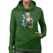 Sidney Maurer Original Portrait Of Lady Gaga Sea Shell Bikini Womens Hooded Sweatshirt - Womens Hooded Sweatshirt