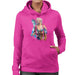 Sidney Maurer Original Portrait Of Lady Gaga Sea Shell Bikini Womens Hooded Sweatshirt - Womens Hooded Sweatshirt