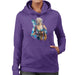 Sidney Maurer Original Portrait Of Lady Gaga Sea Shell Bikini Womens Hooded Sweatshirt - Womens Hooded Sweatshirt