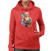 Sidney Maurer Original Portrait Of Lady Gaga Sea Shell Bikini Womens Hooded Sweatshirt - Womens Hooded Sweatshirt