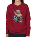 Sidney Maurer Original Portrait Of Lady Gaga Sea Shell Bikini Womens Sweatshirt - Womens Sweatshirt
