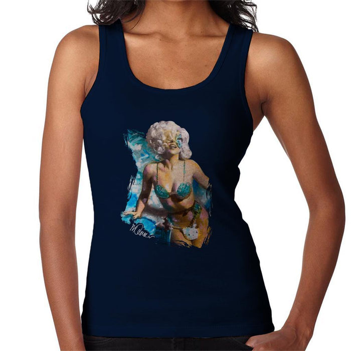 Sidney Maurer Original Portrait Of Lady Gaga Sea Shell Bikini Womens Vest - Womens Vest