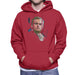 Sidney Maurer Original Portrait Of Leonardo DiCaprio Stare Mens Hooded Sweatshirt - Mens Hooded Sweatshirt