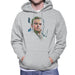Sidney Maurer Original Portrait Of Leonardo DiCaprio Stare Mens Hooded Sweatshirt - Mens Hooded Sweatshirt