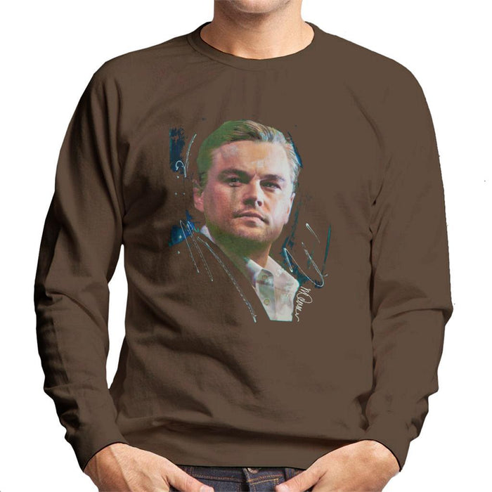 Sidney Maurer Original Portrait Of Leonardo DiCaprio Stare Mens Sweatshirt - Mens Sweatshirt