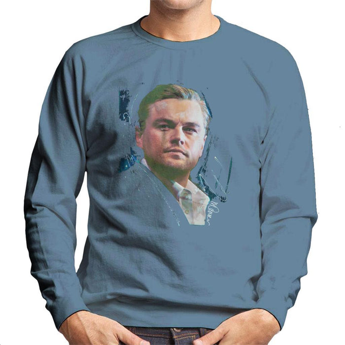 Sidney Maurer Original Portrait Of Leonardo DiCaprio Stare Mens Sweatshirt - Mens Sweatshirt