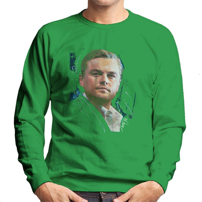 Sidney Maurer Original Portrait Of Leonardo DiCaprio Stare Mens Sweatshirt - Mens Sweatshirt