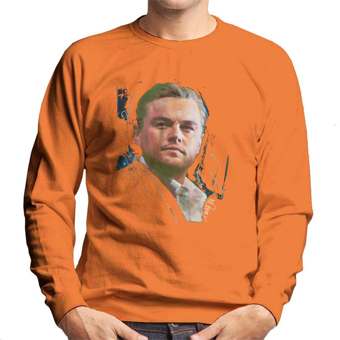 Sidney Maurer Original Portrait Of Leonardo DiCaprio Stare Mens Sweatshirt - Mens Sweatshirt