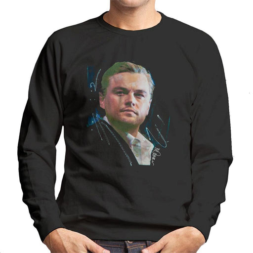 Sidney Maurer Original Portrait Of Leonardo DiCaprio Stare Mens Sweatshirt - Mens Sweatshirt
