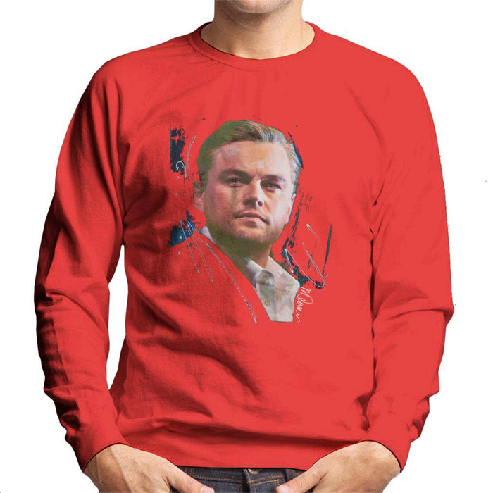 Sidney Maurer Original Portrait Of Leonardo DiCaprio Stare Mens Sweatshirt - Mens Sweatshirt